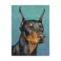 Trademark Fine Art Jill Sands 'Dog Portrait Dobie' Canvas Art, 35x47 WAG03454-C3547GG
